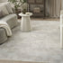 6' X 9' Gray Geometric Area Rug