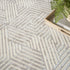 6' X 9' Gray Geometric Area Rug