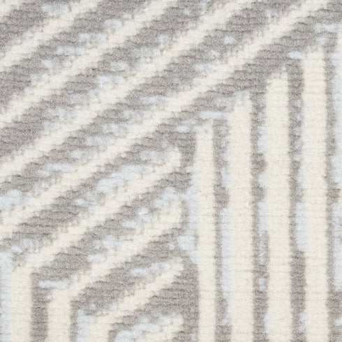6' X 9' Gray Geometric Area Rug