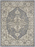 6' X 9' Blue Floral Area Rug