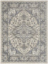 6' X 9' Blue Floral Area Rug