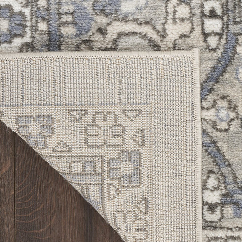 6' X 9' Blue Floral Area Rug