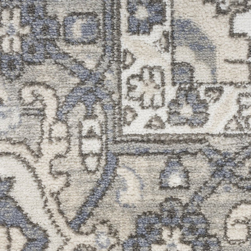 6' X 9' Blue Floral Area Rug