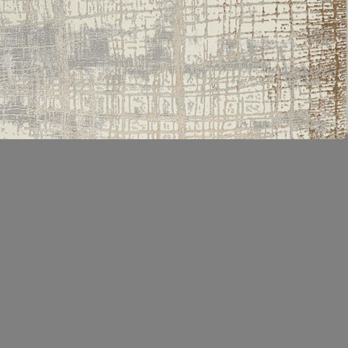 7' X 10' Ivory Abstract Power Loom Area Rug