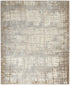 7' X 10' Ivory Abstract Power Loom Area Rug