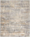 7' X 10' Gray Abstract Power Loom Area Rug