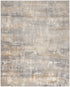 7' X 10' Gray Abstract Power Loom Area Rug