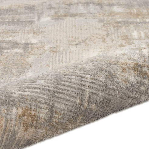 7' X 10' Gray Abstract Power Loom Area Rug