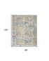 8' X 10' Beige Abstract Power Loom Area Rug