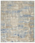 8' X 10' Beige Abstract Power Loom Area Rug