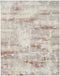 8' X 10' Gray Abstract Power Loom Area Rug