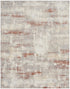 8' X 10' Gray Abstract Power Loom Area Rug