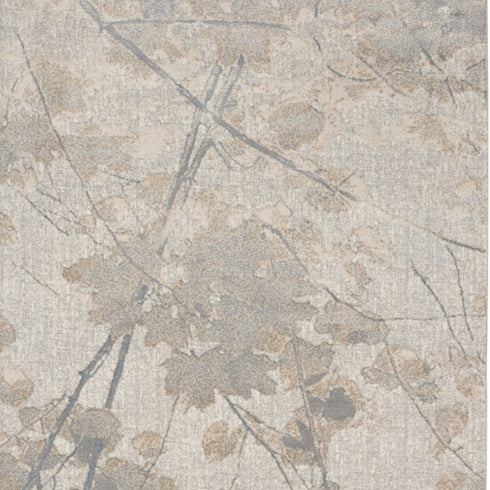 8' X 10' Gray Abstract Power Loom Area Rug