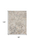 8' X 10' Gray Abstract Power Loom Area Rug