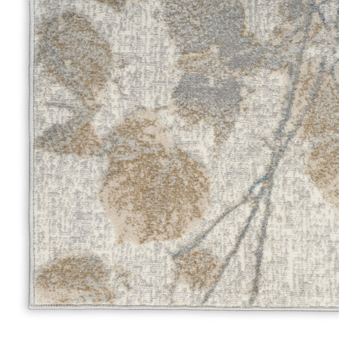 8' X 10' Gray Abstract Power Loom Area Rug