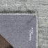 6' Blue Wool Geometric Hand Woven Runner Rug