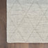 6' Gray Wool Geometric Hand Woven Runner Rug
