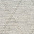 6' Gray Wool Geometric Hand Woven Runner Rug