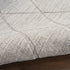 6' Gray Wool Geometric Hand Woven Runner Rug