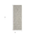 6' Gray Wool Geometric Hand Woven Runner Rug