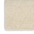6' Ivory Wool Geometric Hand Woven Runner Rug
