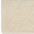 6' Ivory Wool Geometric Hand Woven Runner Rug