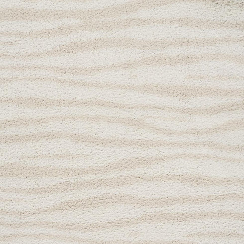 8' X 10' Beige Abstract Shag Power Loom Area Rug