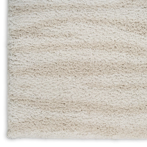 8' X 10' Beige Abstract Shag Power Loom Area Rug