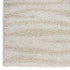 8' X 10' Beige Abstract Shag Power Loom Area Rug