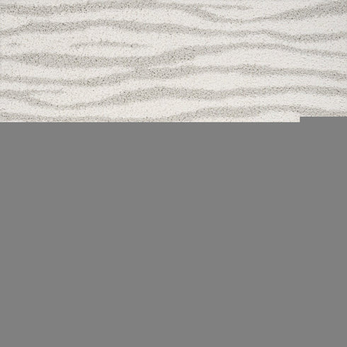 8' X 10' Gray Abstract Shag Power Loom Area Rug