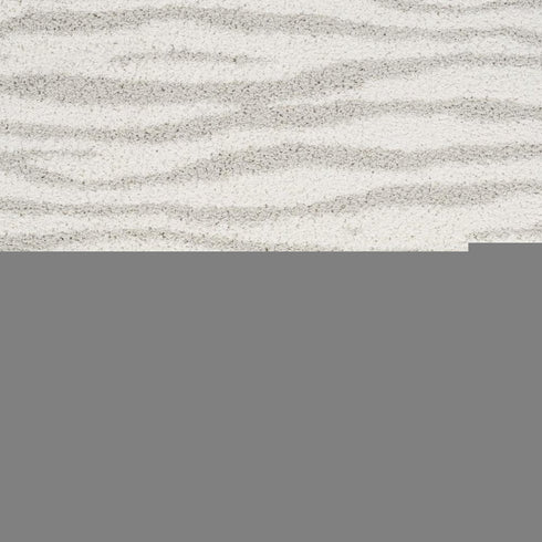 8' X 10' Gray Abstract Shag Power Loom Area Rug
