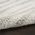 8' X 10' Gray Abstract Shag Power Loom Area Rug