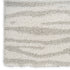 8' X 10' Gray Abstract Shag Power Loom Area Rug
