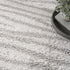 8' X 10' Gray Abstract Shag Power Loom Area Rug