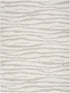 8' X 10' Gray Abstract Shag Power Loom Area Rug