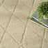 8' X 10' Beige Wool Geometric Hand Woven Area Rug