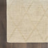 8' X 10' Beige Wool Geometric Hand Woven Area Rug