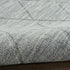 8' X 10' Blue Wool Geometric Hand Woven Area Rug
