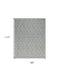 8' X 10' Blue Wool Geometric Hand Woven Area Rug