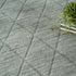 8' X 10' Blue Wool Geometric Hand Woven Area Rug