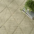 8' X 10' Green Wool Geometric Hand Woven Area Rug