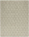 8' X 10' Green Wool Geometric Hand Woven Area Rug
