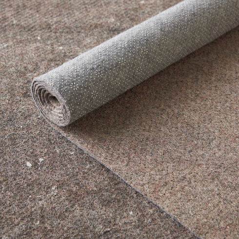 2' X 6' Gray Striped Weave Non Slip Rug Pad