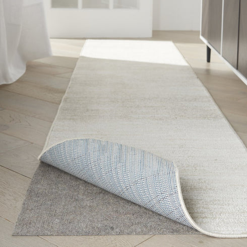 2' X 6' Gray Striped Weave Non Slip Rug Pad