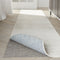 2' X 6' Gray Striped Weave Non Slip Rug Pad