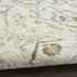 6' Gray Floral Worn Faded Runner Rug