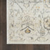 6' Gray Floral Worn Faded Runner Rug
