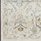 6' Gray Floral Worn Faded Runner Rug