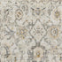6' Gray Floral Worn Faded Runner Rug