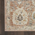 6' Red Floral Worn Faded Runner Rug